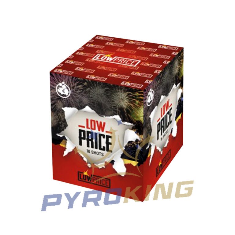 Batteriefeuerwerk 1620MIX Low Price Red SRPyro – 16 Schuss, Kaliber 20 mm