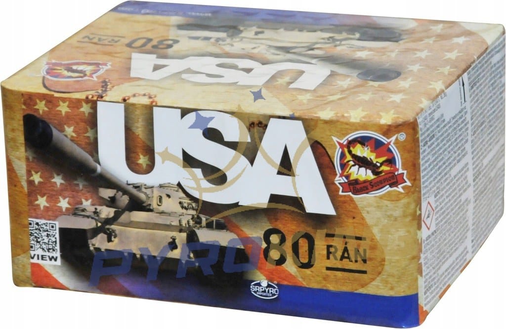 Wyrzutnia USA CLE4018 SRPYRO 80 strzałów 16 mm