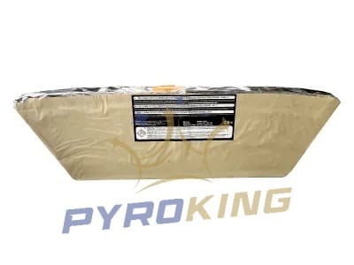 Fächerbatterie PXL/0.8/MT08 – 17 Schuss goldener Stroboskop und goldene Wellen mit grünen Spitzen