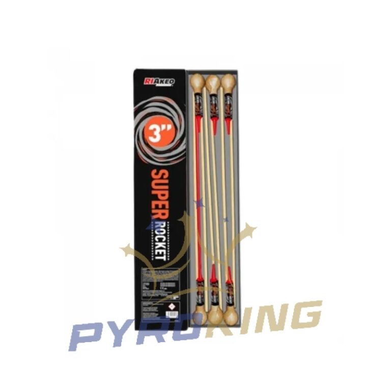 KUGELRAKETEN RIAKEO SUPER ROCKET HF24850R - 6 STK. / 3" F3