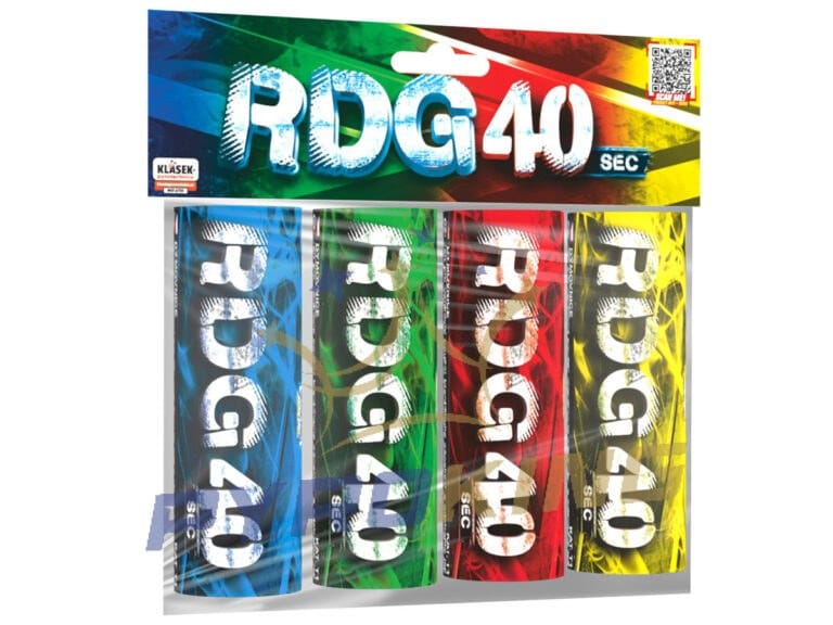 Set 4 Rauchfackeln RDG40 D2C(1) Farbmix Klasek T1