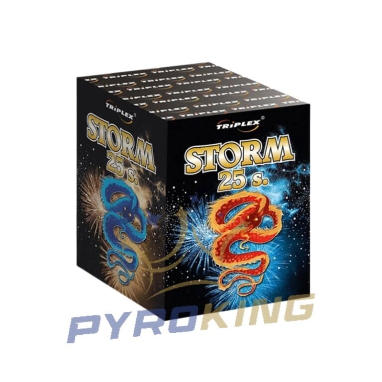 Batteriefeuerwerk Storm TXB029 Triplex – 25 Schuss, Kaliber 30 mm