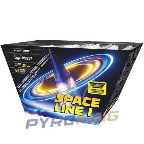Batteriefeuerwerk Space Line I JW817 Jorge – 64 Schuss, Kaliber 20 mm