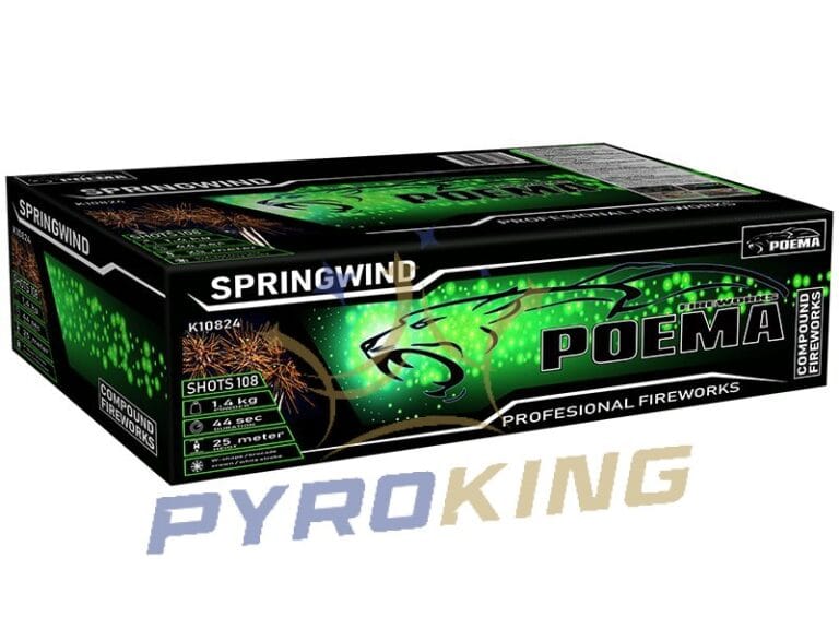 Wyrzutnia fajerwerków Springwind 6945 Wolff, 108 strzałów kalibru 25 mm