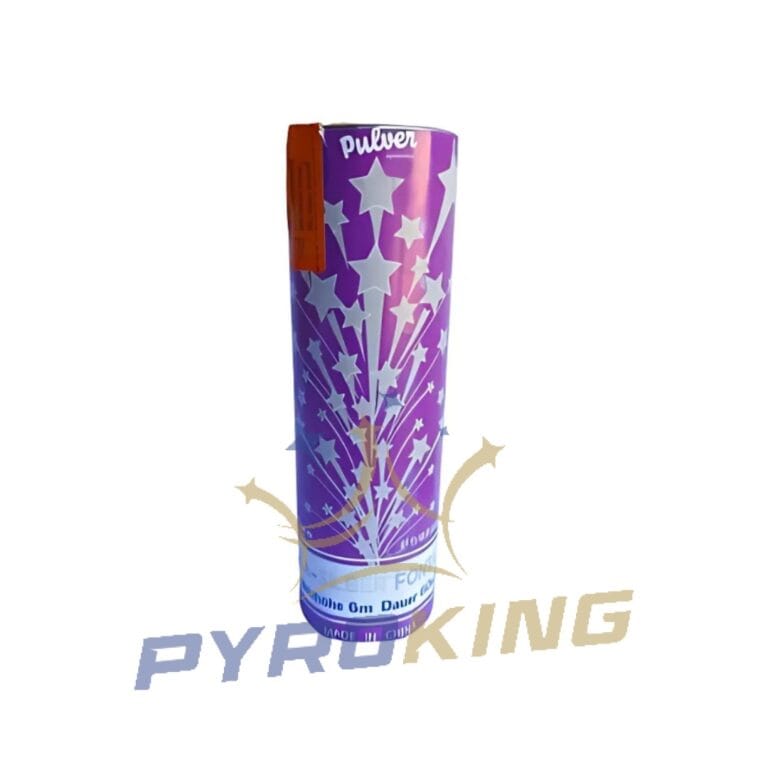 Silberfontäne mit violettem Bengalo 6m PP-LF-F-10 Pulver