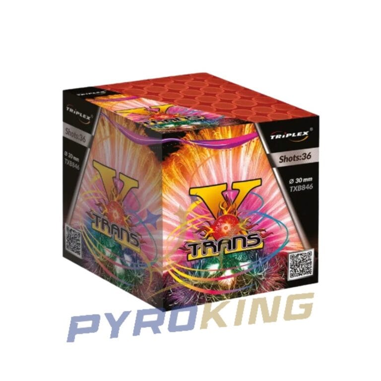 Batteriefeuerwerk X Trans TXB846 Triplex – 36 Schuss, Kaliber 30 mm