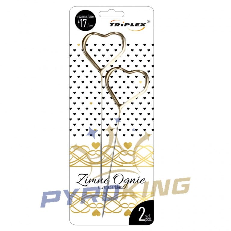 TXF318 Wunderkerzen Herz Gold 17cm.