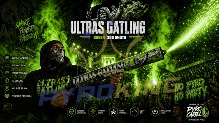 Ultras Gatling Green 388 Schuss 10 mm PC2G2G Pyro Cartel F2 – Bild 2
