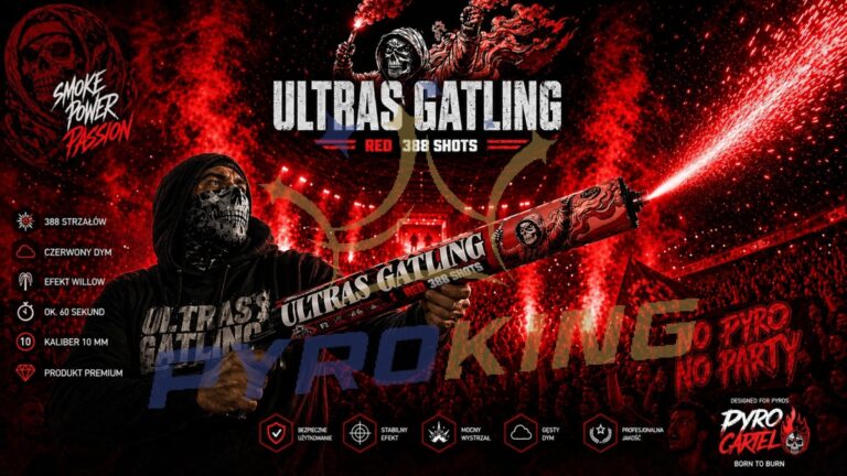 Ultras Gatling Red 388 Schuss 10 mm PC2G2R Pyro Cartel F2 – Bild 2