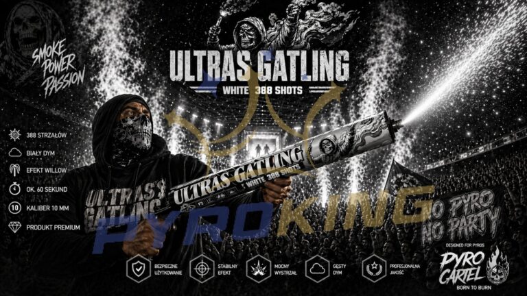 Ultras Gatling White 388 Schuss 10 mm PC2G2W Pyro Cartel F2 – Bild 2