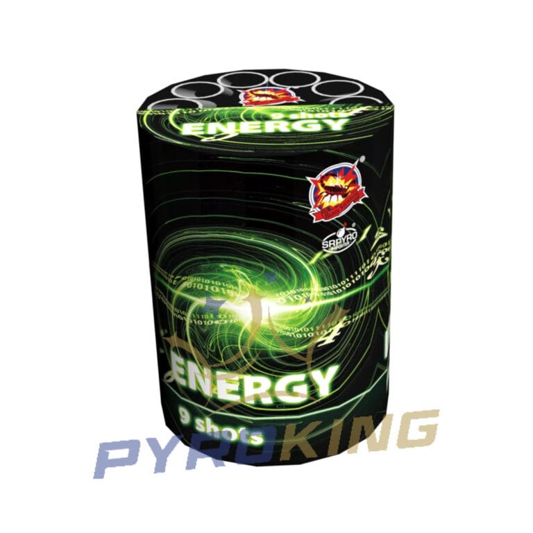 Batteriefeuerwerk Energy CLE4360 SRPyro – 9 Schuss, Kaliber 38 mm
