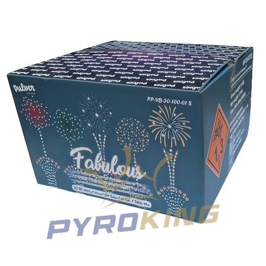 Wyrzutnia fajerwerków Fabulous PP-VB-30-100-01 Pulver, 100 strzałów kalibru 30 mm