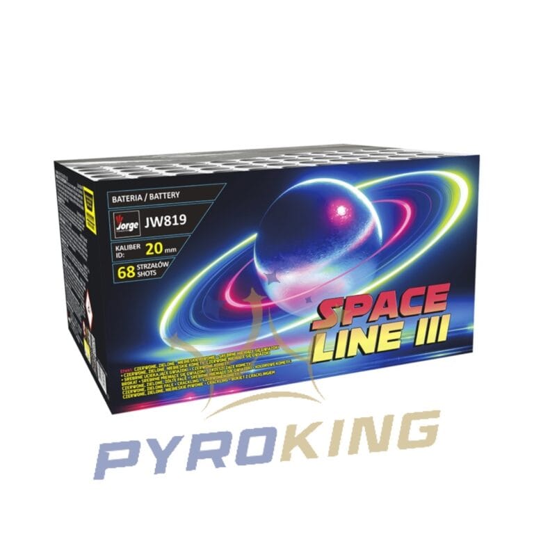 Batteriefeuerwerk Space Line III JW819 Jorge – 68 Schuss, Kaliber 20 mm