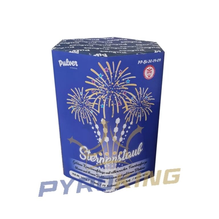 Batteriefeuerwerk Pulver Sternenstaub 19 Schuss 30mm PP-BI-30-19-10