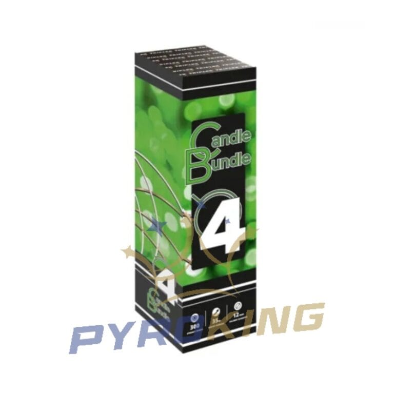 Römische-Lichter-Batterie Candle Bundle 4 XC3004 Triplex – 300 Schuss, Kaliber 12 mm