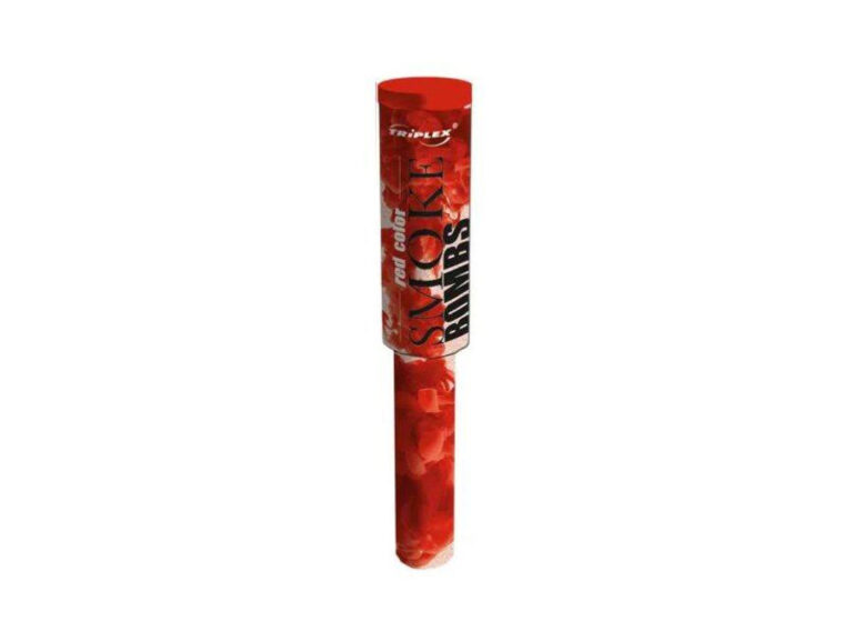 Rauchfackel für die Hand rot mit Griff TXF543-1 60 s Triplex