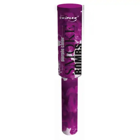 Rauchfackel für die Hand violett mit Griff TXF543-5 60 s Triplex