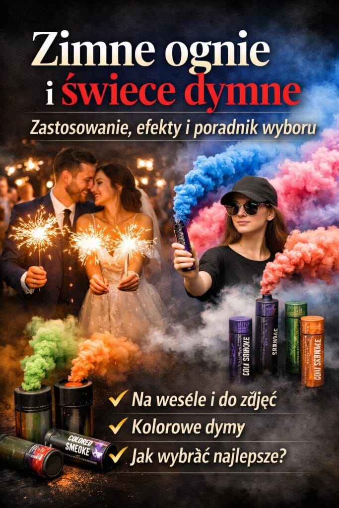 Wunderkerzen, Rauchfackeln, farbiger Rauch und Rauchgranaten