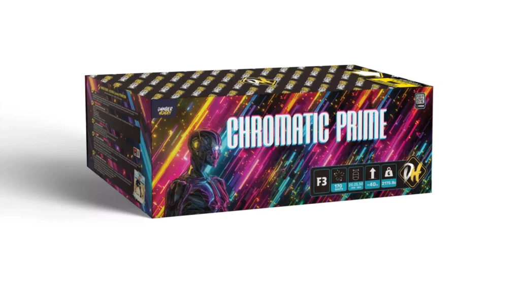 Batteriefeuerwerk Chromatic Prime PC1W10 170 Schuss 20 25 30 mm Danger Hobby F3