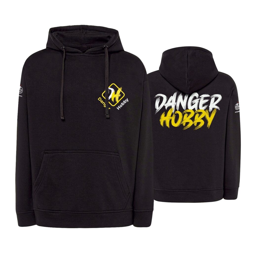 Bluza Danger Hobby rozmiar S czarna z kapturem